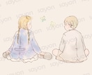 イラスト多数/完成品のイラストを販売しています ほのぼの・ほんわか一枚絵/アイコン・動画サムネなどに イメージ6