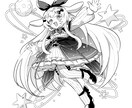 漫画のようなモノクロイラスト制作します 漫画化したような魅力的なモノクロイラストを描きます イメージ3