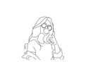 線画を描きます あなた用のおしゃれな線画を描かせていただきます イメージ1