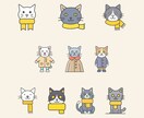 猫アイコン｜冬の防寒素材を提供します 防寒アイテムで冬の説明をやさしく イメージ1
