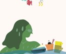 印象に残る唯一無二のイラストを描きます 表紙絵などの一枚絵！ポップでユニークなイラストを描きます イメージ3