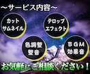 実績獲得セール中!! 動画編集 承ります YouTube等 ご要望に合わせ様々なジャンルに対応します！ イメージ2