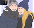 お写真からシンプル＆ナチュラルな似顔絵描きます リアルすぎず、ちょうどいい似せ感で映えるイラストに！ イメージ5