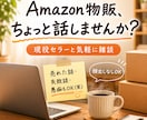 副業Amazon物販の話し相手になります 売れた話も失敗談も愚痴もOK！現役セラーと気軽に雑談 イメージ1