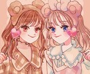 可愛い衣装を着た女の子描きます ●アイコン、似顔絵、イメージイラスト、オリキャラなど イメージ4