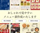 飲食店のメニュー作ります 元飲食店員があなたの自慢の料理の魅力を最大限引き出します！ イメージ1