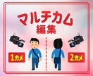 マルチカム編集 複数のカメラを1つにまとめます インタビュー・ライブイベント・コンサート・対談など対応します イメージ1
