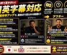 ジャンプカットでテンポの良い動画に編集します 離脱されない動画に改善します。英日テロップ対応 イメージ2