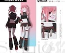 VRoid Studioでオリジナルの服を作ります デザイン画再現はもちろん衣装のデザインからおまかせ可能！ イメージ3