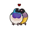 アイコン風　鳥イラスト　描きます ワンポイント凝ったユニークさ。鳥が得意。動物もOK♪ イメージ4