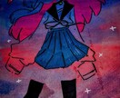 アナログで不穏な雰囲気な女の子を描きます 格安！追加料金なし！いつでもご依頼ください！ イメージ1