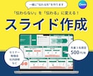 伝わらない内容を、見やすいスライドに整えます 内容はあるけど、見せ方に悩む方へ イメージ1