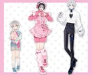 立ち絵イラスト承ります 20代の男女が得意です！創作活動のお手伝いに♪ イメージ6