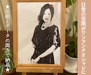 オシャレなアートタッチ似顔絵をお届けします ウェルカムボード、贈り物、インテリアに！印刷＋データ納品！ イメージ3