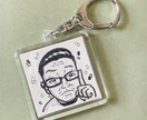 似顔絵キーホルダーつくります 世界にひとつ、あなただけの笑顔をキーホルダーに イメージ1