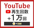 YouTube１万回増えるまで拡散します 再生1万回up!【評価数のおまけ付き】 イメージ1