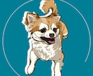 写真から可愛いペットの似顔絵を描きます かわいいうちの子の魅力をイラストに！アイコン・記念用に！ イメージ2