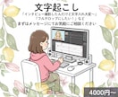 文字起こします お急ぎ対応しております ご希望納品日お知らせください イメージ1