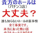 貴方のホールは大丈夫（パチンコ店）？裏事情教えます 誰も知らない悪徳ホール裏業の全て公開しちゃいます。 イメージ1