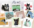 ペット似顔絵☆ロゴ付☆　データ2種類！　作ります 「リアル＆ほんわか＆可愛いっ」に「一等賞ロゴ」まで付いちゃう イメージ8