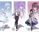 TRPG、一次創作、ゲーム、配信用立ち絵描きます ご希望により、表情差分、戦闘差分、衣装差分が追加可能です！ イメージ6
