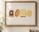 クレヨン画でウォールアートやはがきを制作します クレヨンならではの、ほんのりかすれた線と温かい色味が特徴です イメージ1