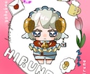 正方形シール風イラスト描きます ミニキャラと装飾を描きます。グッズ化OK！ イメージ1