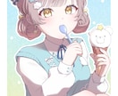 商用利用◎魅力的な可愛いイラストお描きいたします アイコン、ヘッダー、サムネイルなど…VTuber様もぜひ✨ イメージ2
