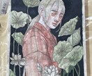 インテリアなど飾ることのできる日本画を描きます 日本画の似顔絵やイラストを飾ったりプレゼントしてみませんか！ イメージ6