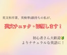 英文チェック・添削します 初心者さん大歓迎！あなたの英語をよりナチュラルに！ イメージ1