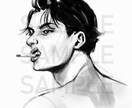 パッと目を惹く♪お洒落な似顔絵アイコンを描きます あなただけの特別な一枚を。SNSアイコン、プレゼントなどに◎ イメージ5