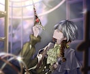一枚絵・MV・サムネ等のイラストを制作致します アイコン・サムネイル・MV・歌ってみた・グッズイラストなど イメージ9