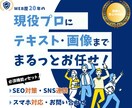 事前準備なしで依頼OK！現役プロがHP制作します SEO対策・お問合せ・SNS連携・スマホ対応・更新がセット！ イメージ1