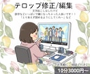 テロップ修正/編集します 丸投げOKです まずはメッセージにて! イメージ1