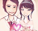似顔絵付き♡ウェルカムボードデザインします 似顔絵は紙に手書きからデジタル化します♬ イメージ4
