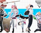 TRPG、配信、ゲーム立ち絵制作致します TRPGの立ち絵描きます男性を描くのが得意です イメージ2