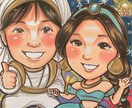 初依頼歓迎★優しい雰囲気の似顔絵オーダー承ります 初めてでも安心【記念日など家族への贈り物に】修正対応可能 イメージ6