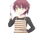 アイコンなどのデフォルメキャラ描きます 顔のアップ、バストアップ、全身OK イメージ1