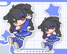 ちびキャラ全身イラストかわいく制作します ショート動画のワンポイントや待機アニメーション制作にも◎ イメージ3