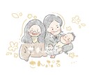 お子さんやご家族、お友だちの似顔絵アイコン描きます 最短即日！ゆるふわイラスト◡̈︎ イメージ5