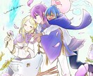 女の子も男の子もＯＫ♡イラスト制作承ります 線画のみ〜フルカラーまで対応。塗りのテイストも選べます。 イメージ2