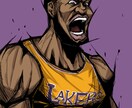 NBA選手のイラスト描きます お気に入りのNBA選手をクールに仕上げます！！ イメージ2