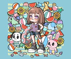 各種イラスト　一枚絵、グッズ、立ち絵等、描きます SNS、Vtuberさん、ヘッダー、サムネ、各種活動用