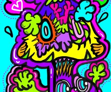 お子様が気にいる様な可愛くpopなイラストを描ます イメージ1