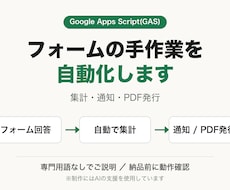 Googleフォーム・スプシの手作業を自動化します イメージ1