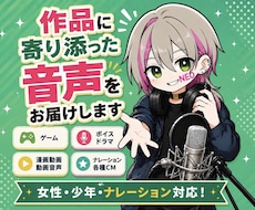 女性・少年・ナレーション｜個性あるボイス承ります イメージ1