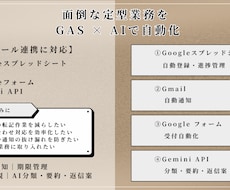 GASで面倒な定型業務を自動化します イメージ1