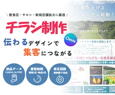 集客にお困りの方へ！Canvaでチラシを制作します イメージ1