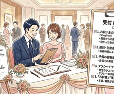 結婚式の受付係にイラスト付きマニュアルを送ります イメージ1