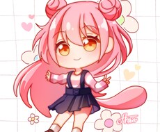 キュート♡なデフォルメSNSアイコン描きます ぷにぷに優しいSDイラストで｢かわいい｣を提供します！
